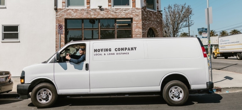 a moving truck