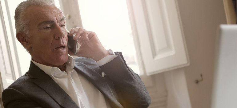 Man talking on the phone