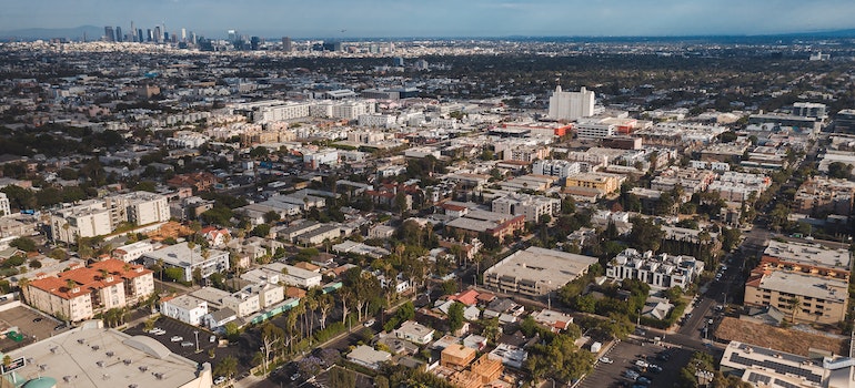 Areal view of Garden Grove