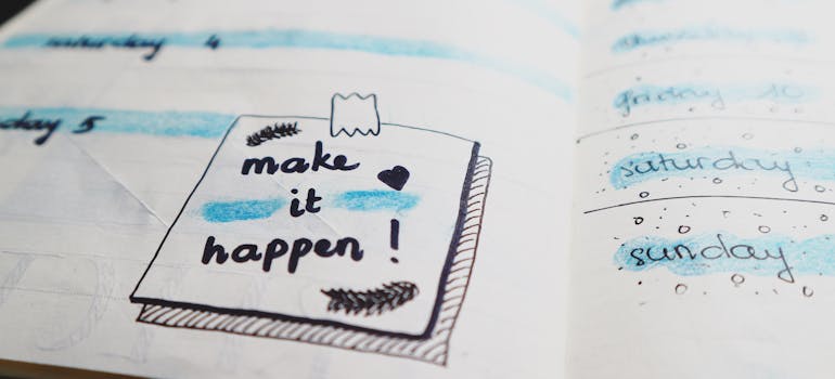 an illustrated notepad